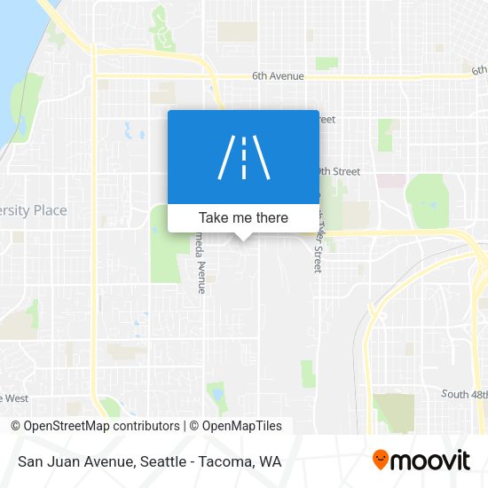 San Juan Avenue map