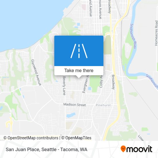 San Juan Place map