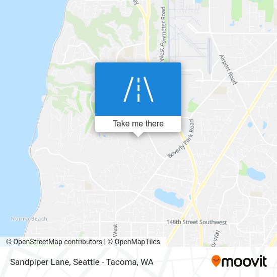 Mapa de Sandpiper Lane