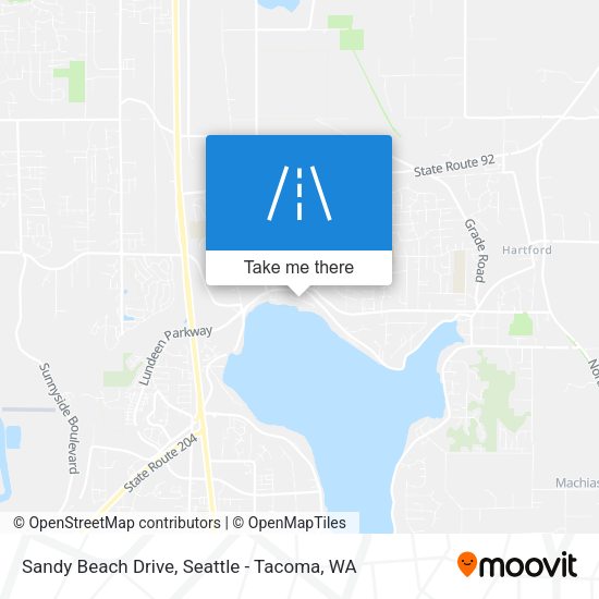 Sandy Beach Drive map