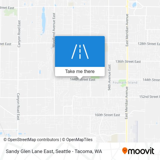 Sandy Glen Lane East map