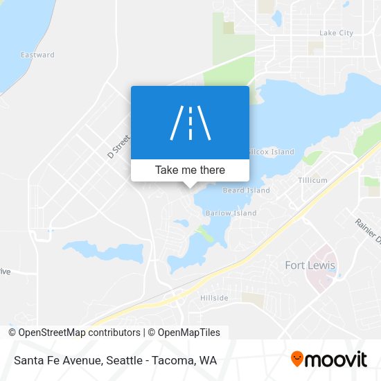 Santa Fe Avenue map