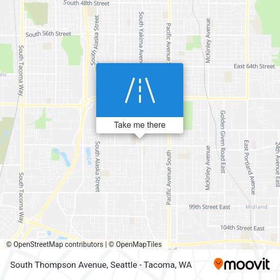 Mapa de South Thompson Avenue