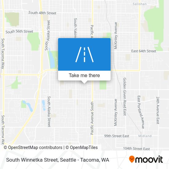 South Winnetka Street map