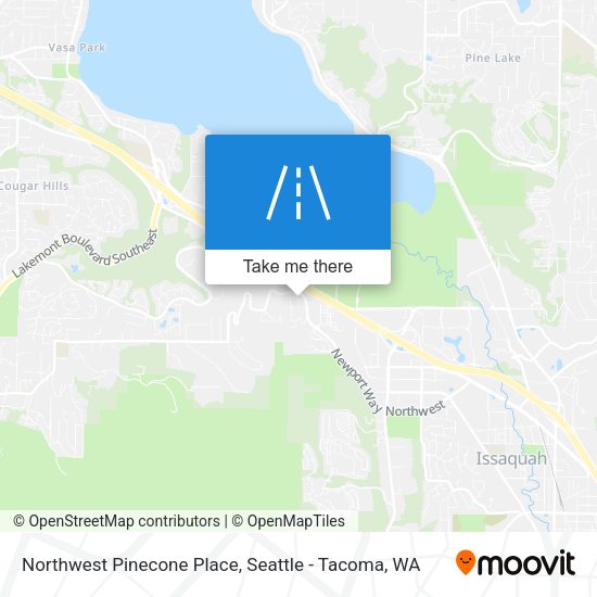 Northwest Pinecone Place map