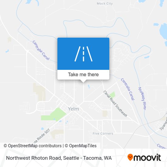 Northwest Rhoton Road map