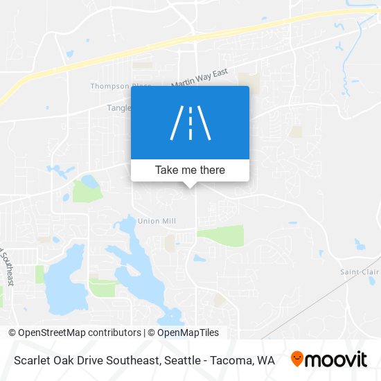 Mapa de Scarlet Oak Drive Southeast