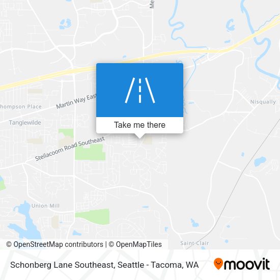 Schonberg Lane Southeast map
