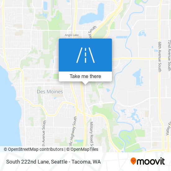 South 222nd Lane map