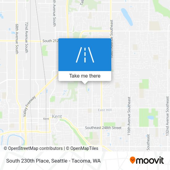 South 230th Place map