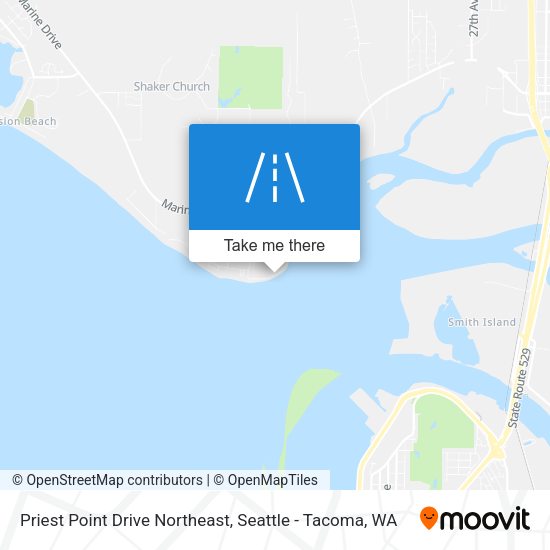 Priest Point Drive Northeast map