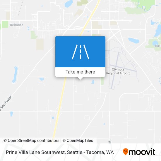 Prine Villa Lane Southwest map
