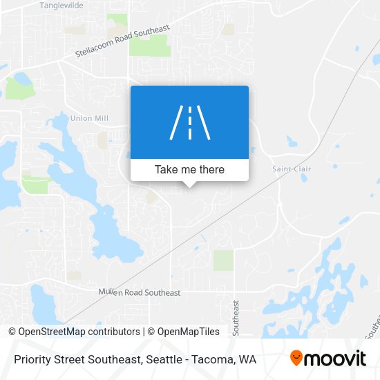 Mapa de Priority Street Southeast