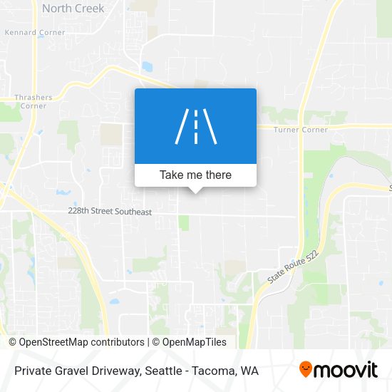 Private Gravel Driveway map