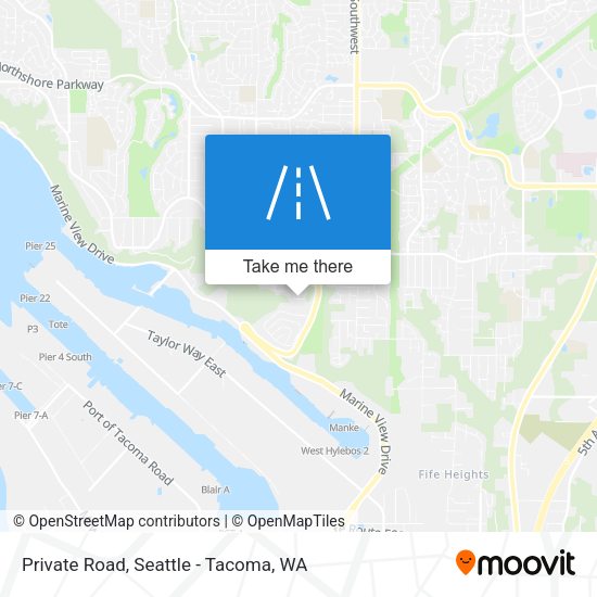 Private Road map