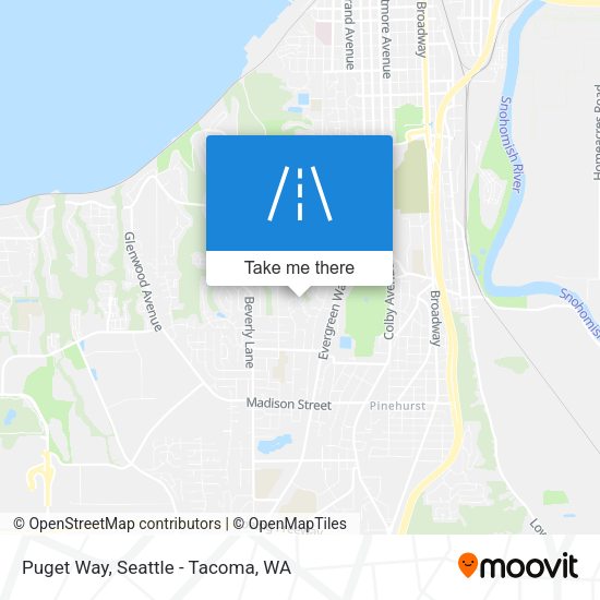 Puget Way map