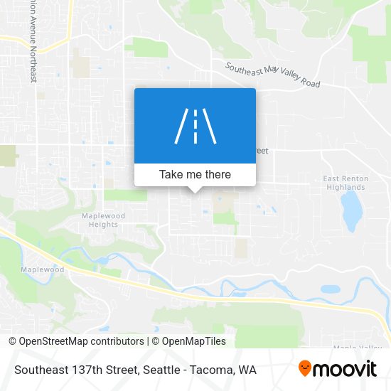 Southeast 137th Street map