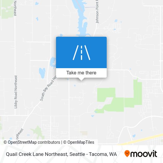 Quail Creek Lane Northeast map