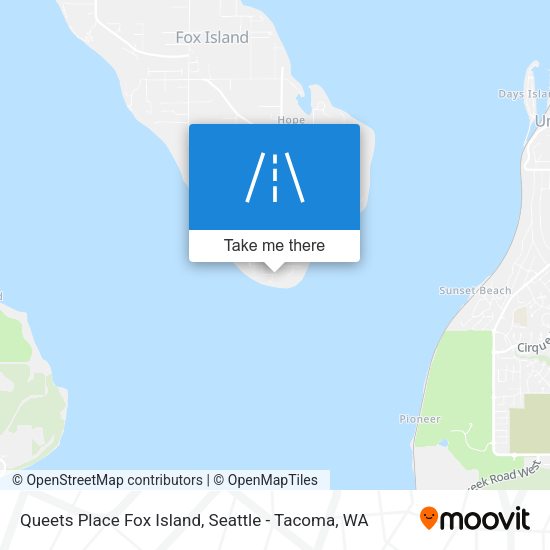 Queets Place Fox Island map