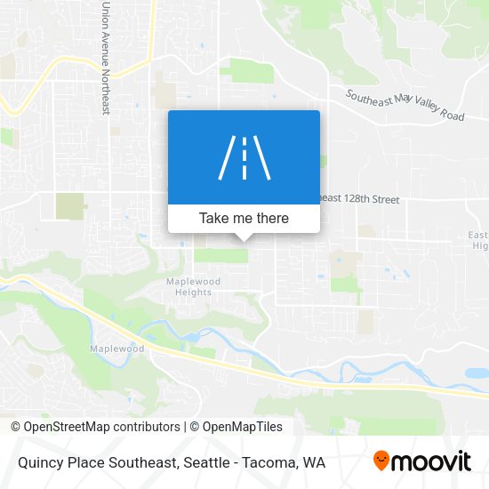 Mapa de Quincy Place Southeast