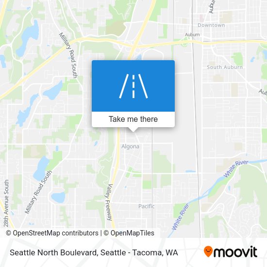 Seattle North Boulevard map