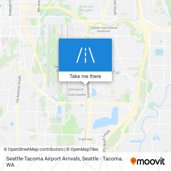 Mapa de Seattle-Tacoma Airport Arrivals
