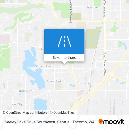 Seeley Lake Drive Southwest map