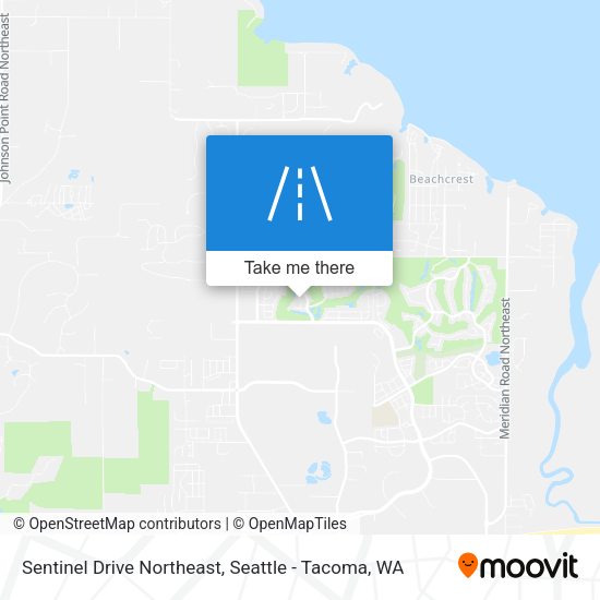 Sentinel Drive Northeast map