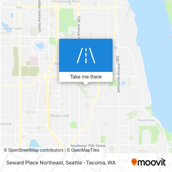 Mapa de Seward Place Northeast