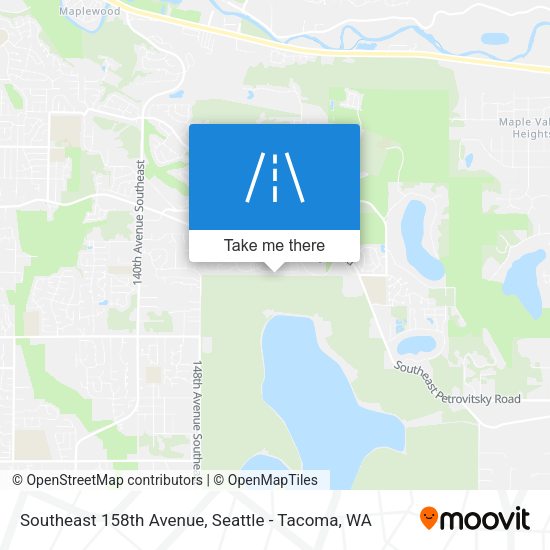 Mapa de Southeast 158th Avenue