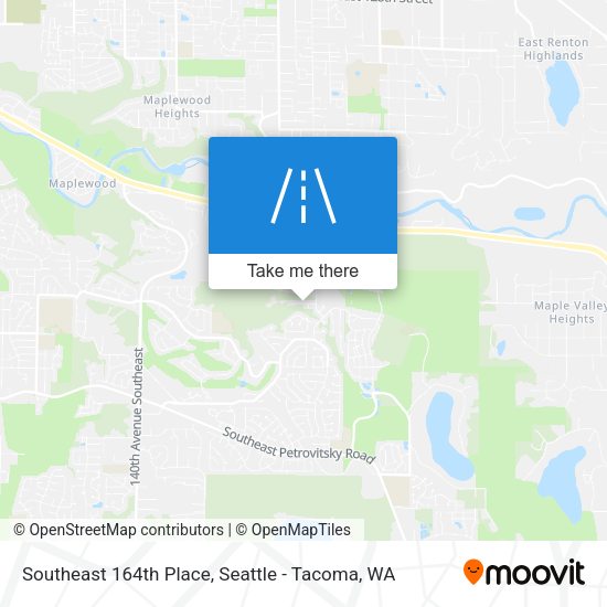 Mapa de Southeast 164th Place