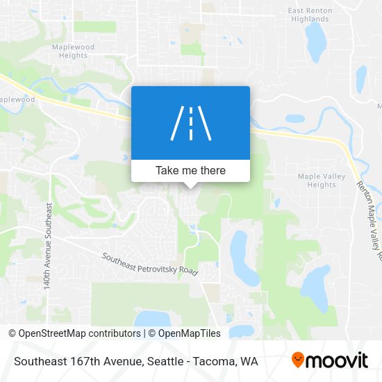 Southeast 167th Avenue map