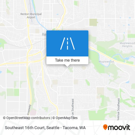 Southeast 16th Court map