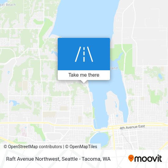 Raft Avenue Northwest map