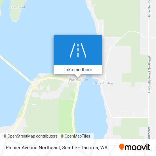 Rainier Avenue Northeast map
