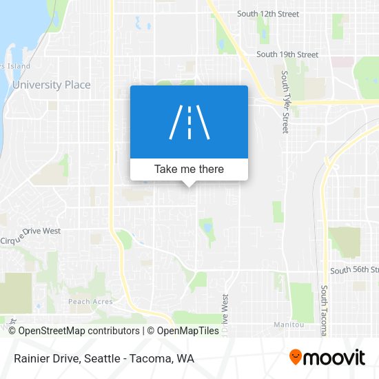 Rainier Drive map