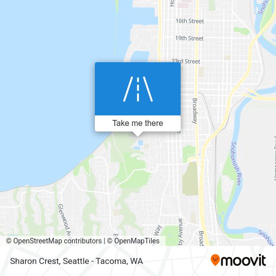 Sharon Crest map