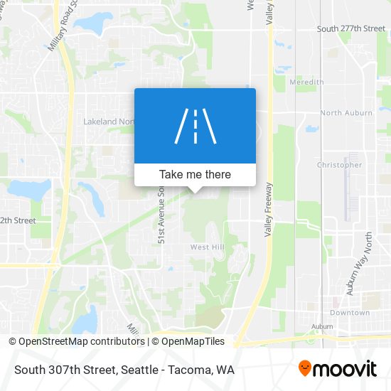 South 307th Street map