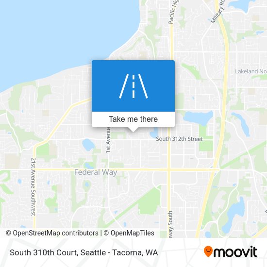 Mapa de South 310th Court