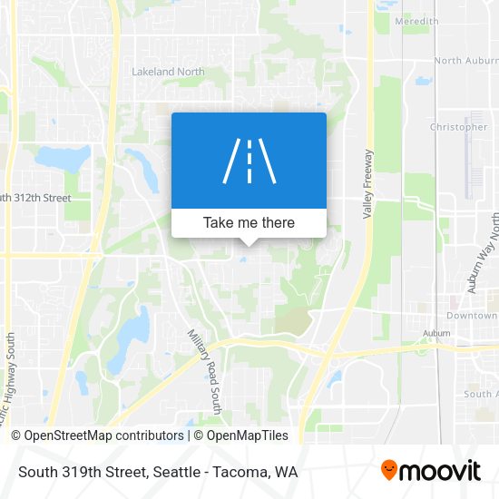South 319th Street map