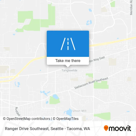 Ranger Drive Southeast map