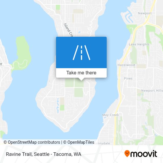 Ravine Trail map
