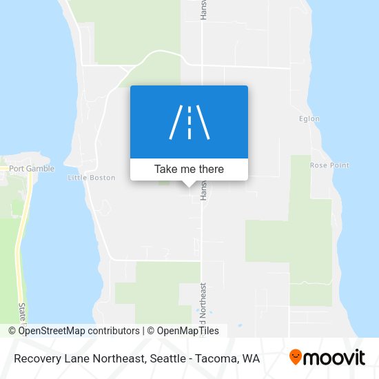 Recovery Lane Northeast map