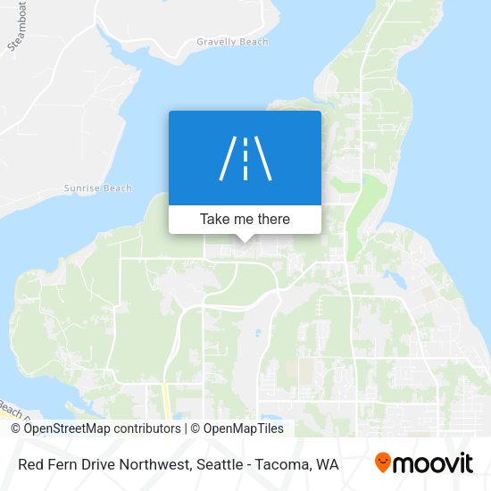 Red Fern Drive Northwest map