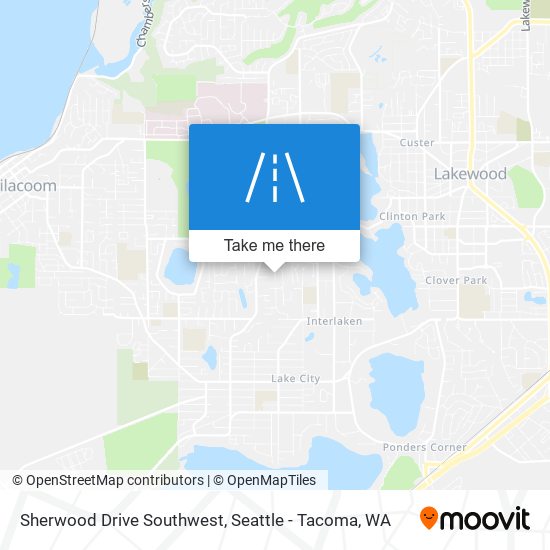 Sherwood Drive Southwest map