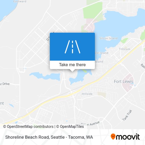 Mapa de Shoreline Beach Road