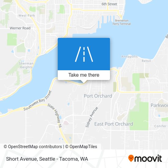 Short Avenue map