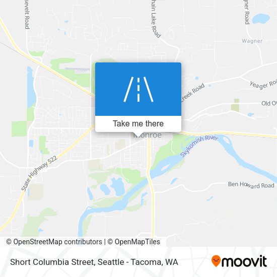 Short Columbia Street map