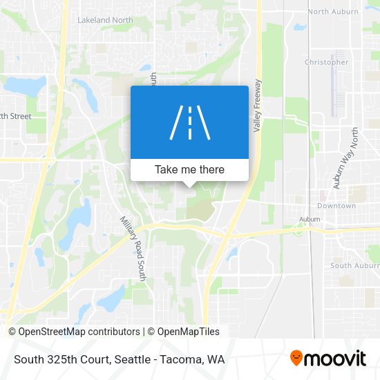 South 325th Court map