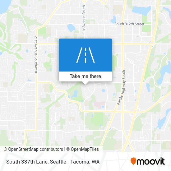 South 337th Lane map
